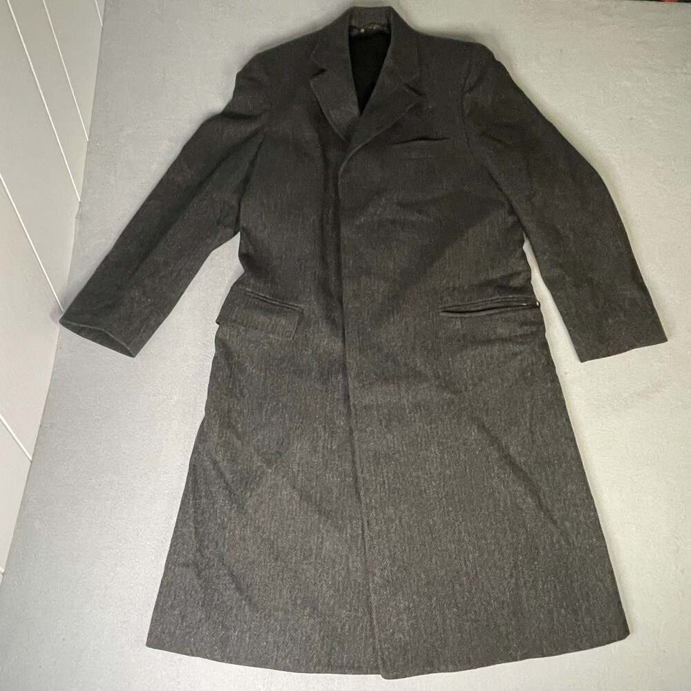 Vintage RedWood & Ross Wool Trench Overcoat jacket Made in USA Size in photos